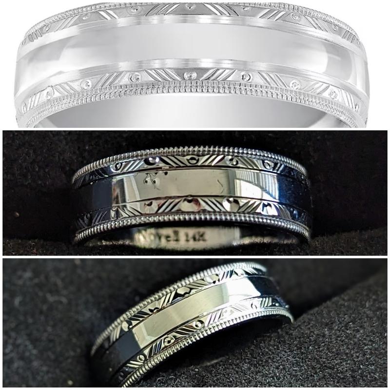 Now + Forever Engraved Wedding Band 14K White Gold 6mm | Kay