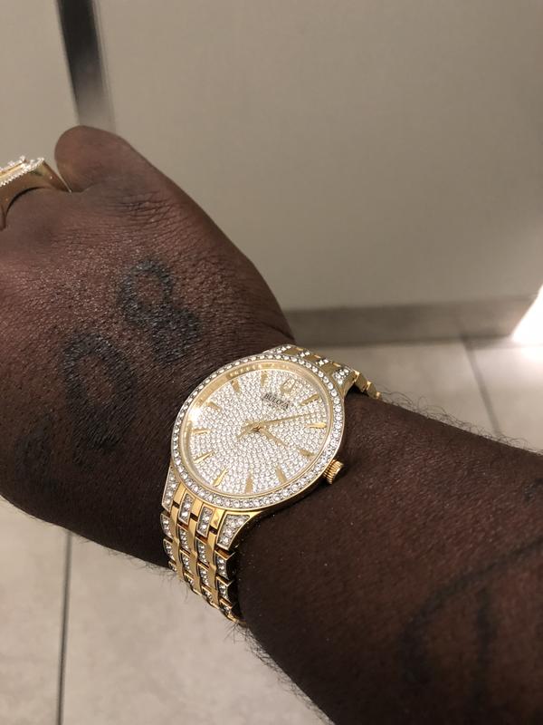 コレクション UA ametora '98 BULOVA Ladies Skeleton Open Heart Mother Of Pearl 44 Diamond Watch