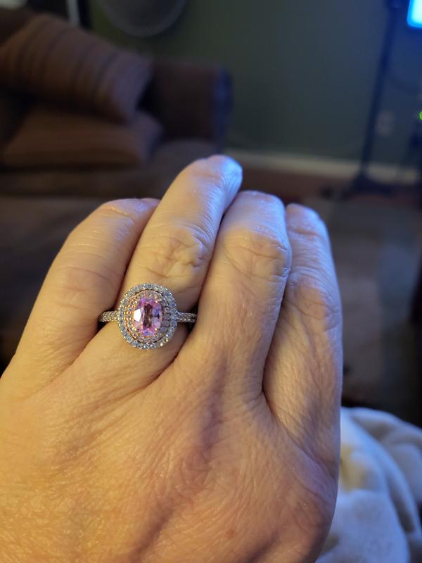 Pink sapphire ring hot sale kay jewelers