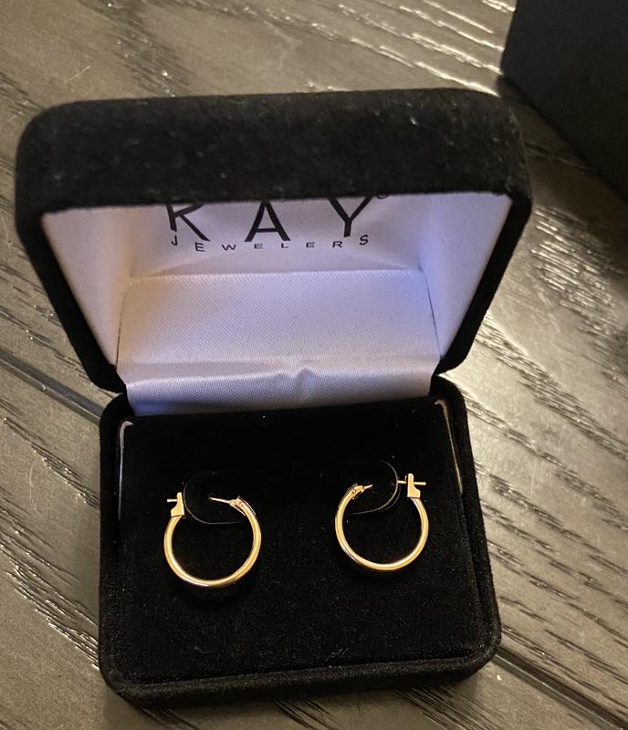 Kay jewelers gold hoop on sale earrings