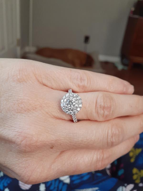 Diamond Engagement Ring 11/2 ct tw Roundcut 14K White Gold Kay Outlet