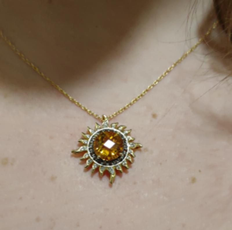 Sunflower necklace deals kay jewelers