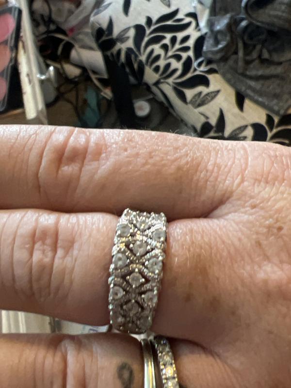 White LabCreated Sapphire Ring Sterling Silver Kay Outlet