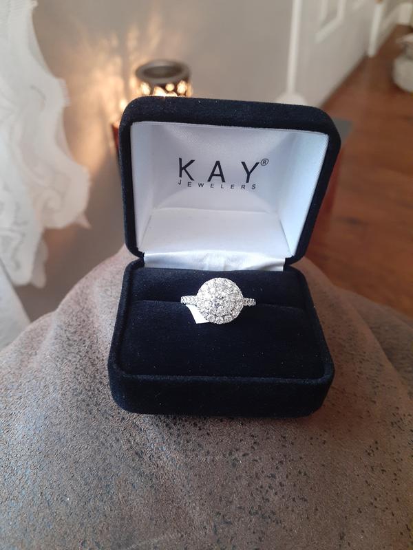 Diamond Engagement Ring 1-1/2 ct tw Round-cut 14K White Gold | Kay Outlet