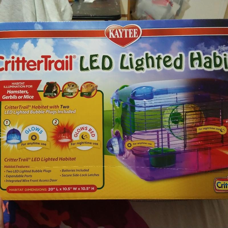 Kaytee crittertrail led lighted habitat best sale