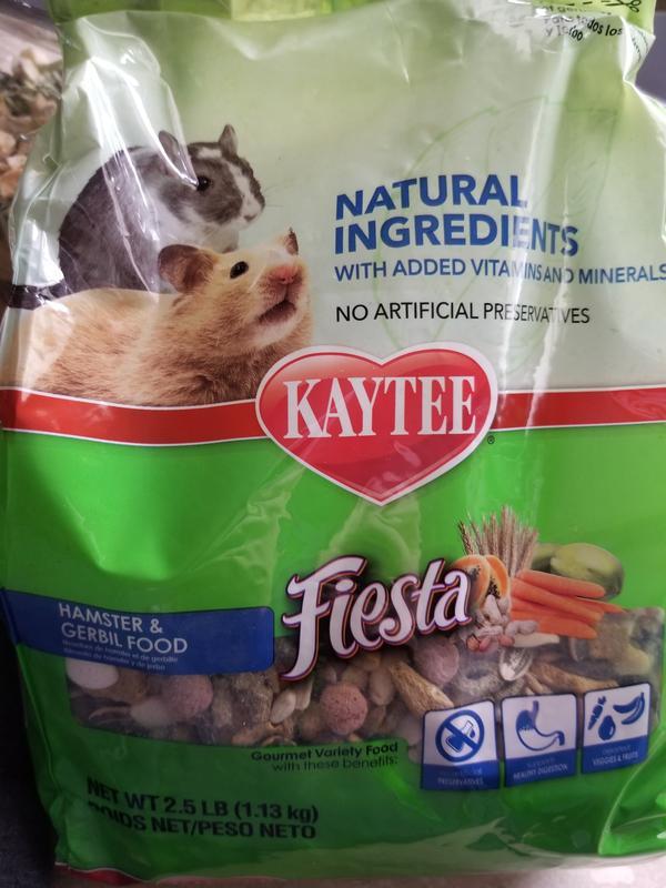 Kaytee Fiesta Naturals Hamster and Gerbil Food, 4.5 lbs.