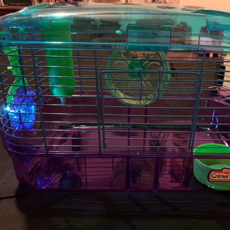 Led hamster outlet cage