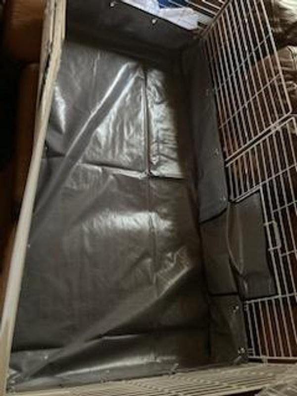 Liner installed in cage