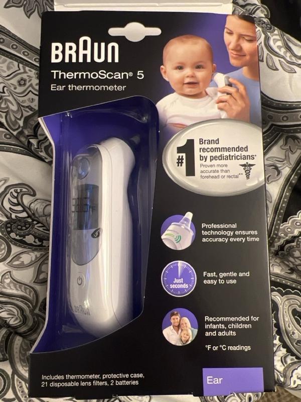 Braun ThermoScan 5 Ear Thermometer with Back Light Display