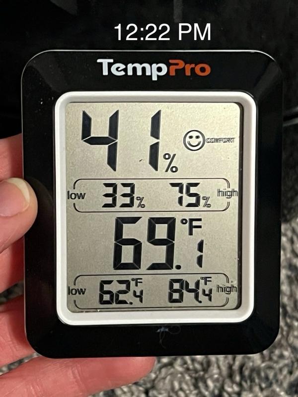 Temppro A52 Hygrometer Indoor Thermometer for Home with Comfort