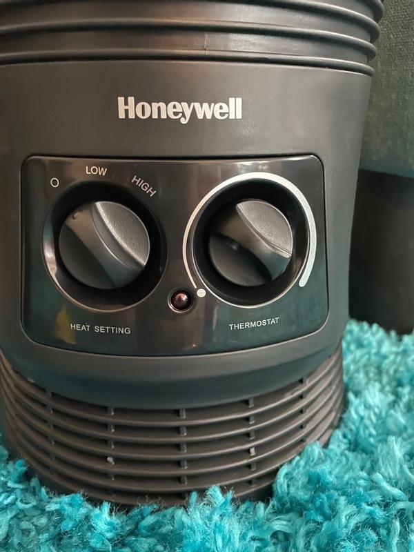 Honeywell 360° Surround Heat (chauffage 360°, 2 réglages de température,  thermostat réglable, protection antibasculement, limiteur thermique)  HHF360E1 Noir : : Cuisine et Maison