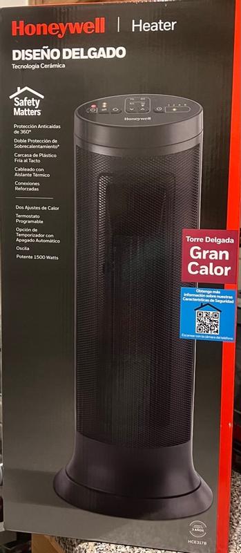 Honeywell Slim Whole Room Heater Ceramic Tower HCE317B Meijer