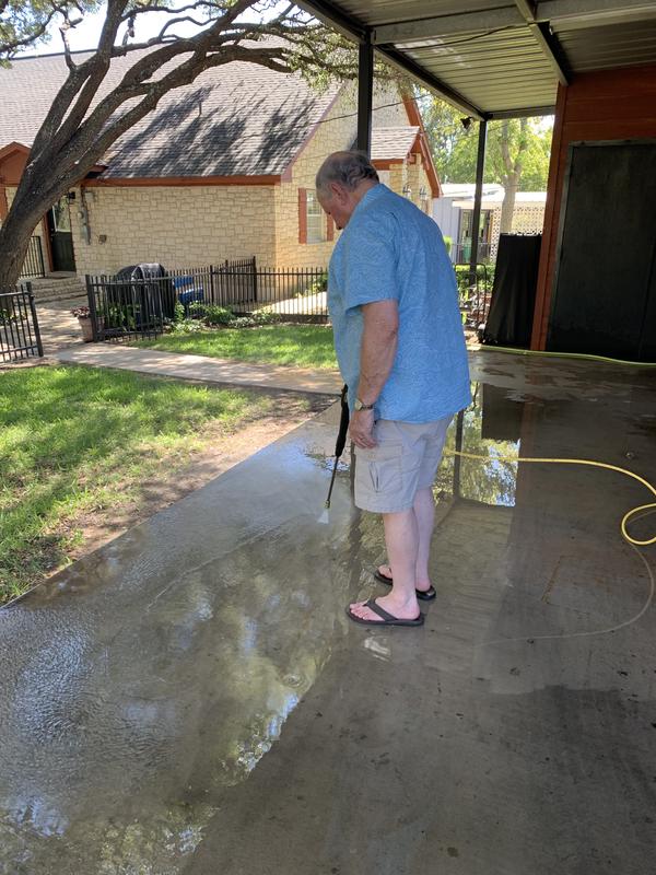 Freshening up the carport