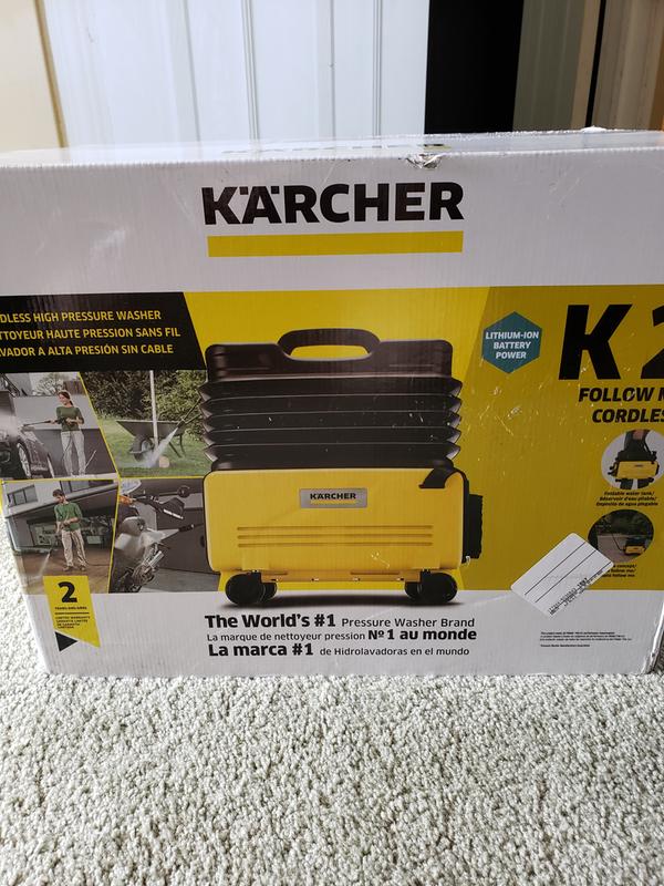 Karcher K 2 Follow Me 500 PSI 1-Gallons Cold Water Battery Pressure Washer  in the Pressure Washers department at