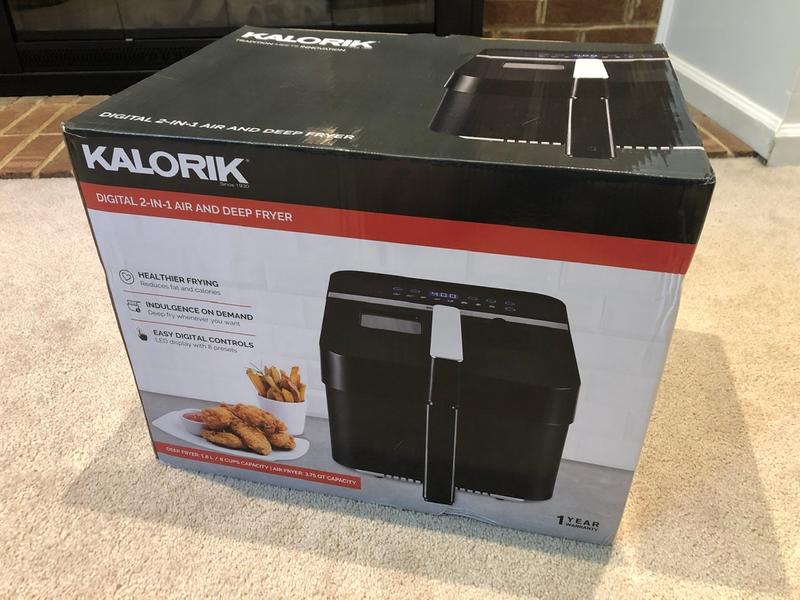 KALORIK 3.5 Qt. Black 2-in-1 Digital Deep and Air Fryer FT 45418 BK - The  Home Depot