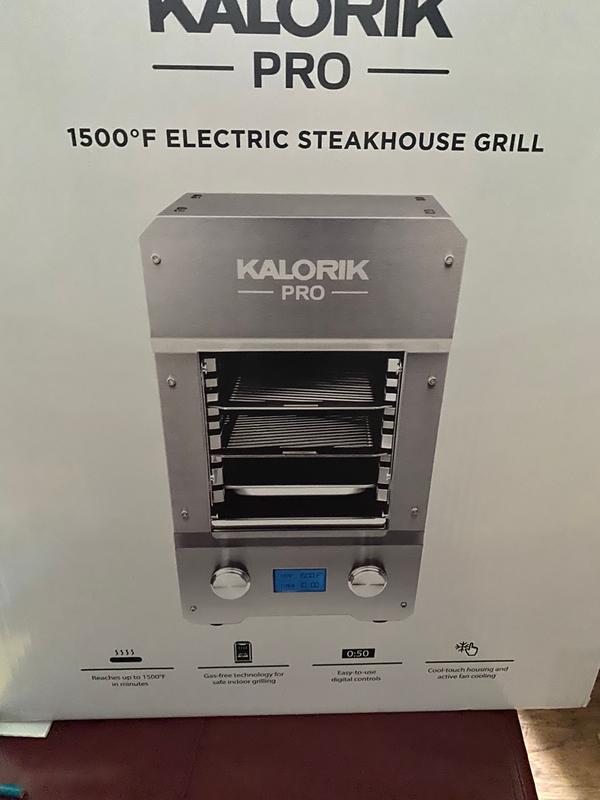 Kalorik Pro 1500 degree F Electric Steakhouse Grill munimoro.gob.pe