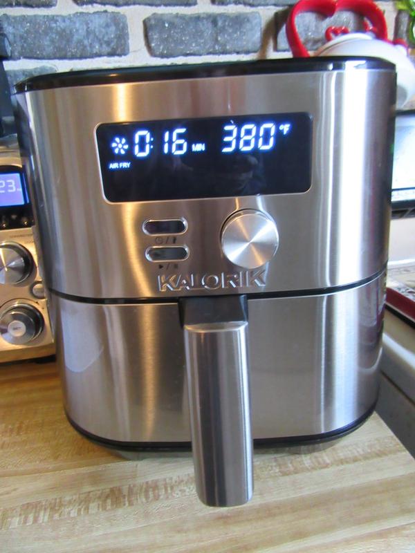 Kalorik FT 44844 SS 3.5-Quart Stainless Steel Air Fryer at