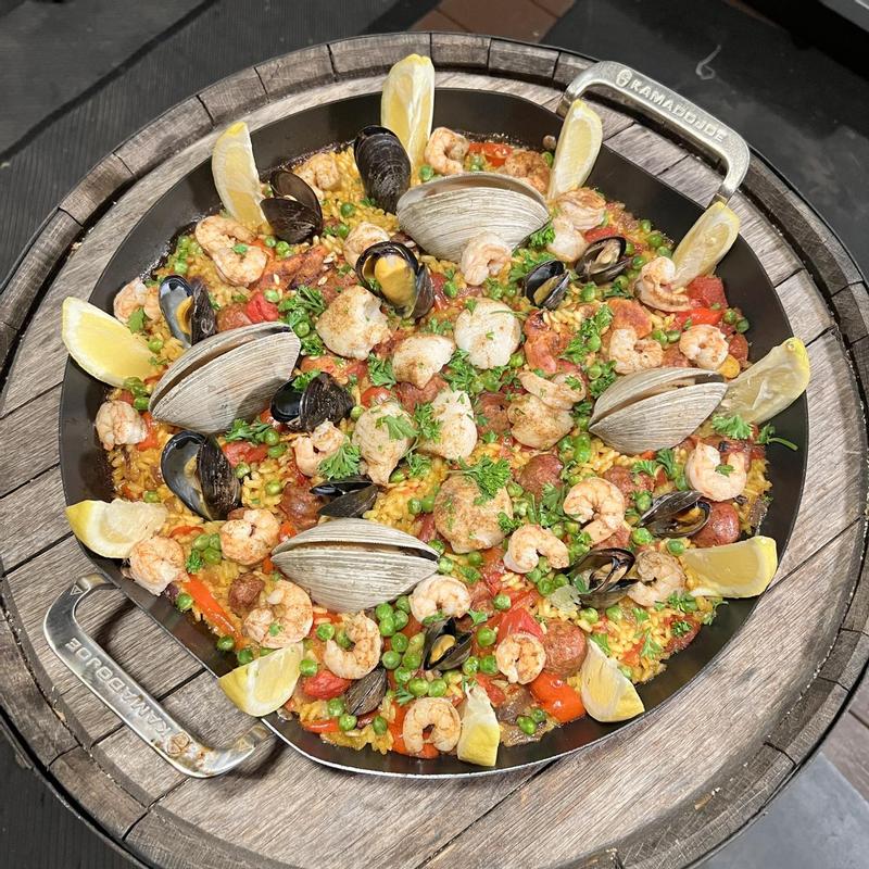 Kamado Joe KJ15124722 Karbon Carbon Steel Paella Pan, Black