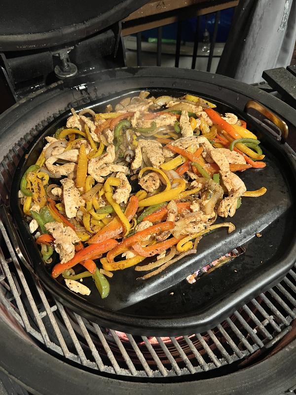 thumbnail image 2 of Kamado Joe ® Karbon Steel ™ Carbon Steel Half-Moon Pan Set 2 of 14