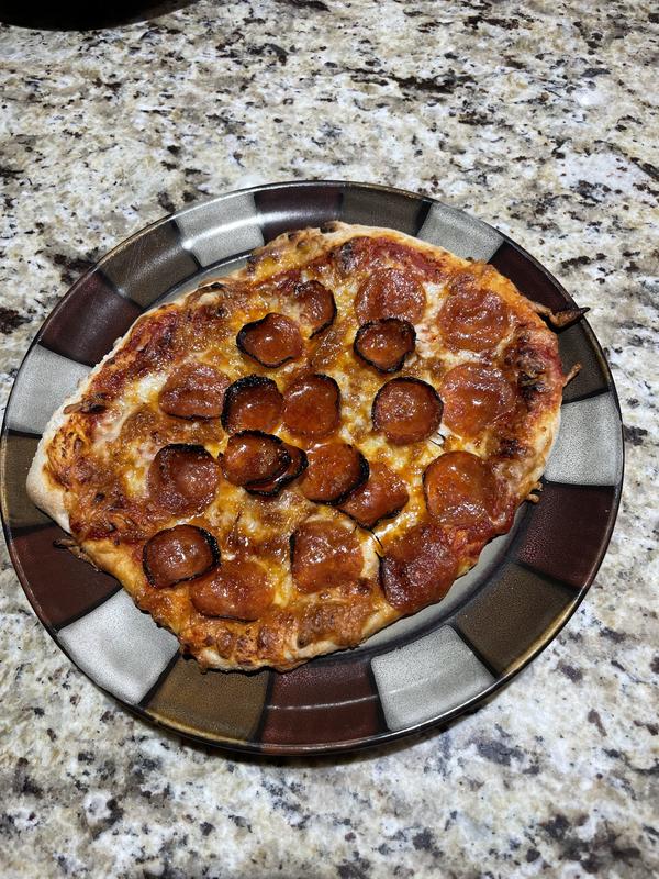 Deep Dish Pizza cooked on my Kamado Joe in a Lodge 12 Dual Handle : r/ castiron