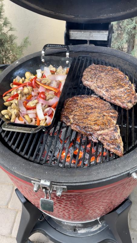 thumbnail image 2 of Kamado Joe ® Karbon Steel ™ Carbon Steel Half-Moon Pan Set 2 of 14