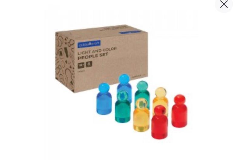 Light and Color People Set - 8 Pieces | Kaplan Early Learning
