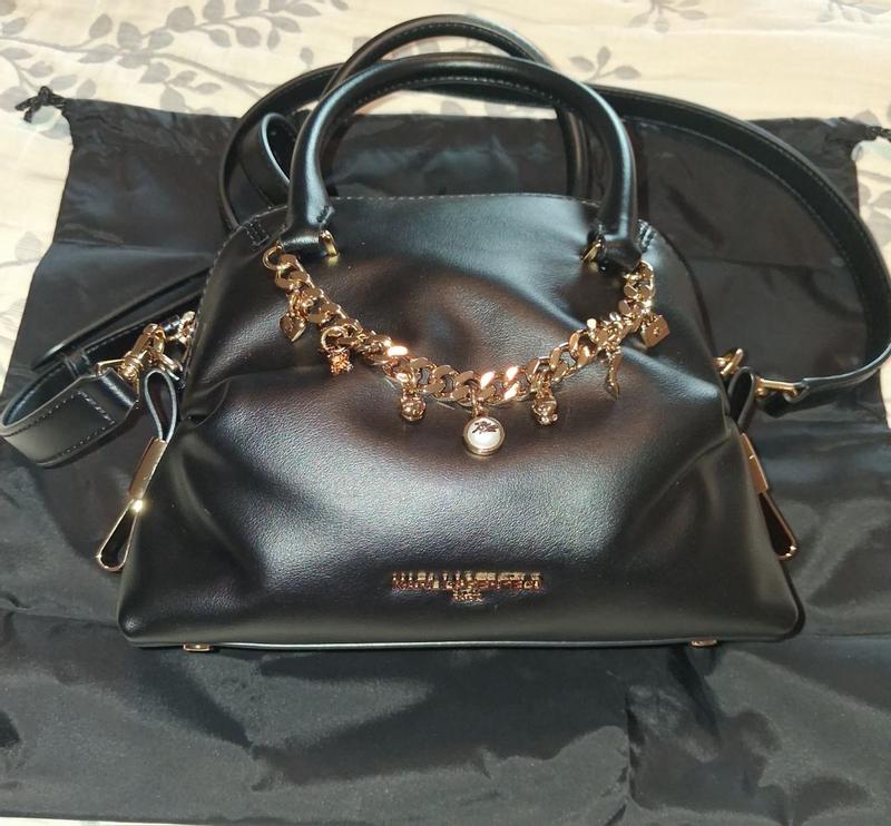 Customer photo for "Sculpted Supple Leather & Golden Charms: The Karl Lagerfeld Charlaine Refuses to Slouch for Your Daily Routine."