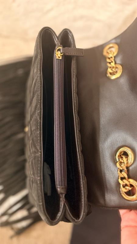Customer photo for "Beautiful Suede Bag With a Fun, Trendy Touch"