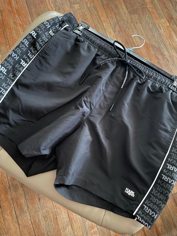 Karl Lagerfeld White Polyester Men's Swim Trunks