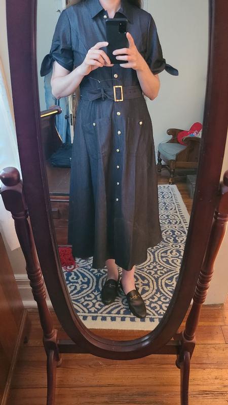 Customer photo for "Great fit and fabric, but the hardware is flashy"