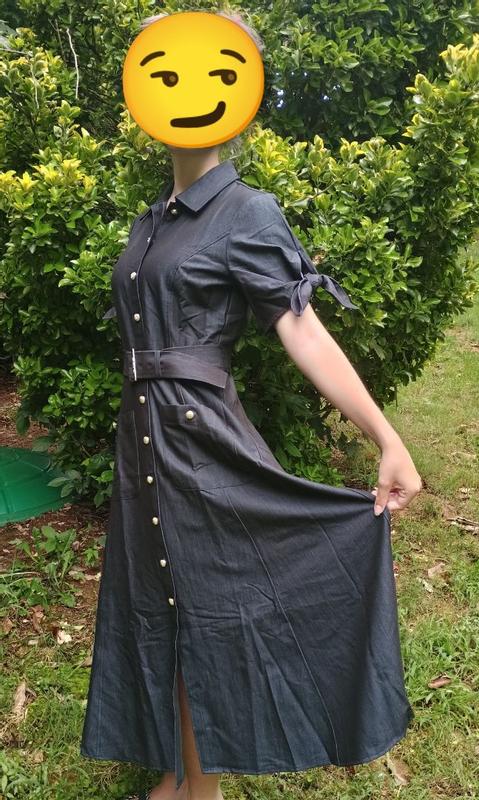 Customer photo for "The best denim dress to get - that actually has style and sense ✨💯"