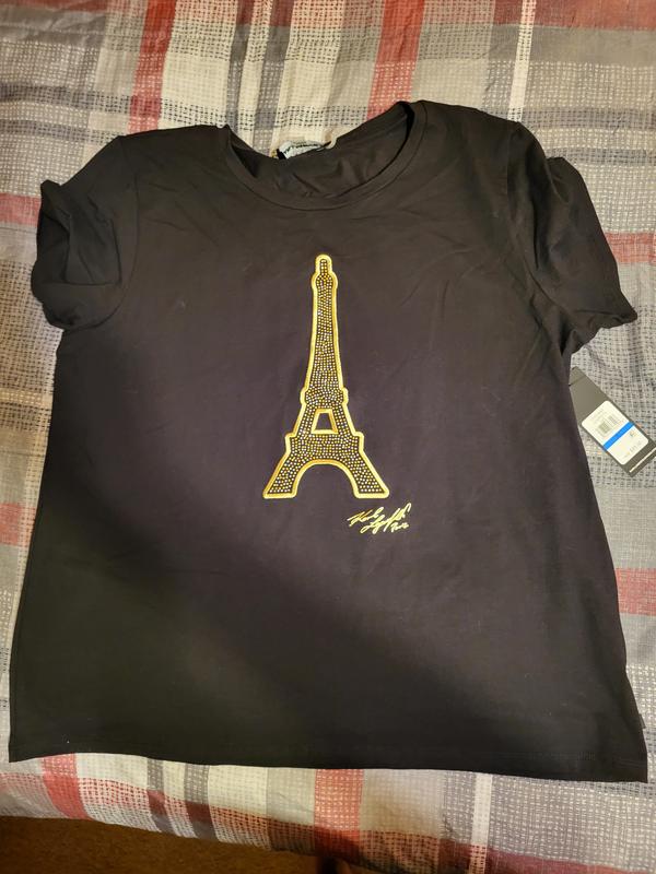 KARL LAGERFELD PARIS Women's Eiffel Tower T-Shirt - Macy's
