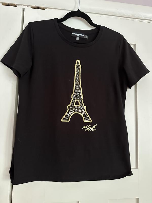 Karl Lagerfeld★Eiffel Tower エッフェル塔 プリント Tシャツ KARL LAGERFELD PARIS Women's Eiffel Tower T-Shirt - Macy's