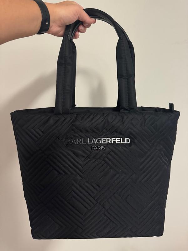 KARL LAGERFELD PARIS Voyage Large Nylon Tote - Macy's