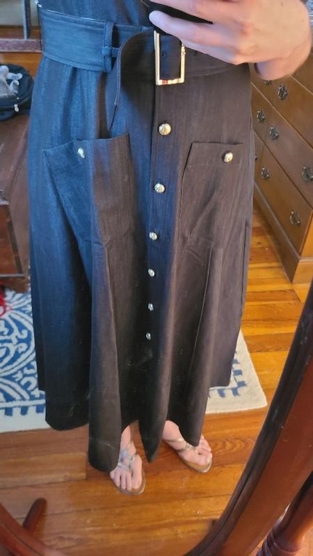 Customer photo for "Great fit and fabric, but the hardware is flashy"