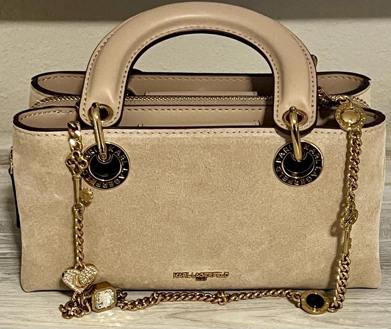 Customer photo for "Stylish suede bag"