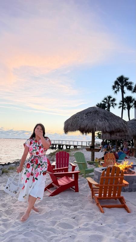 Customer photo for "Beautiful print and comfortable dress with a very flattering waistline."
