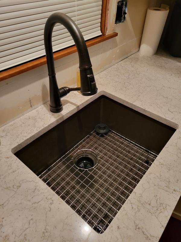 Karran QT-820 Top Mount 25 in. Single Bowl Quartz Kitchen Sink