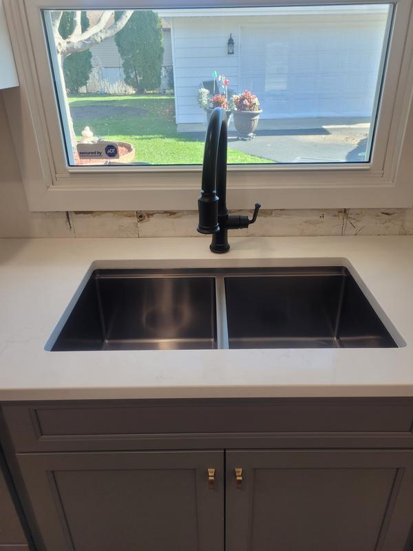 Auburn One-Handle Pull Down Dual Function Sprayer Kitchen Faucet
