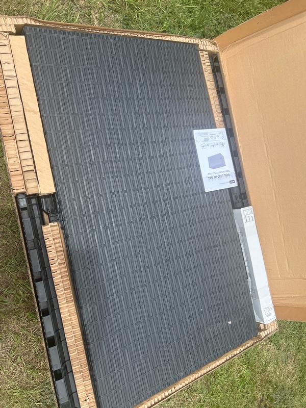 Keter Java Durable Outdoor Storage 230-Gallon Grey Plastic Deck Box in ...