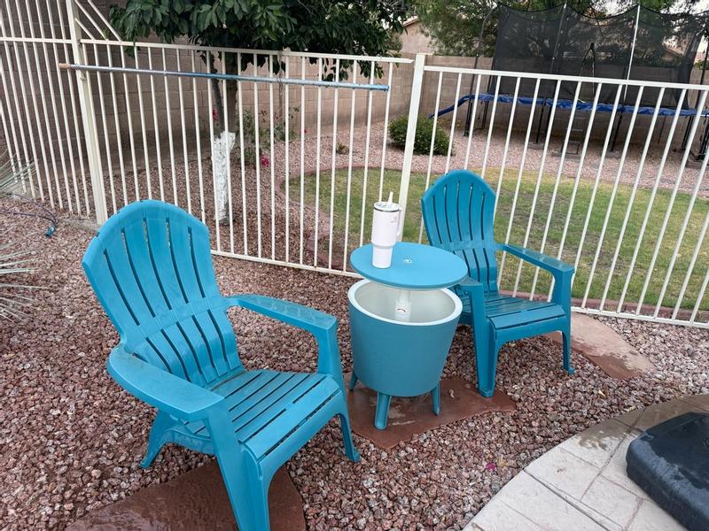 Keter Cool Bar Teal Outdoor Table and Ice Chest 7.5 Gallon(s) Blue