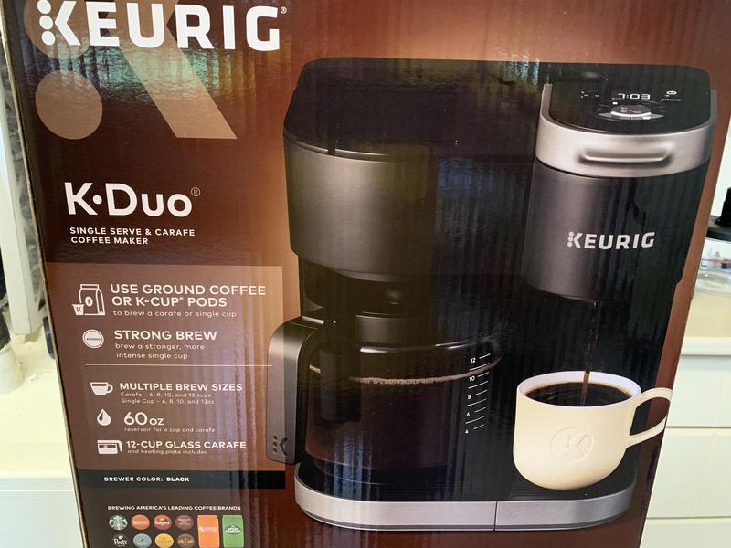 Keurig K-Duo Single Serve K-Cup Pod & Carafe Coffee Maker, Black