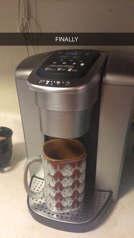 Keurig - K-Slim + ICED Single Serve Coffee Maker- Artic Gray - 611247394274  611247394274
