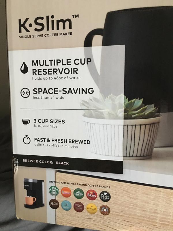 Keurig K- Slim Single Serve K-Cup Pod Coffee Maker, MultiStream Technology,  Scarlet Red