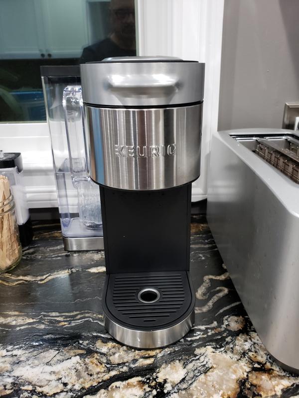 Keurig® Brewer KSupreme Plus Single Serve Coffee Maker in Silver Bed