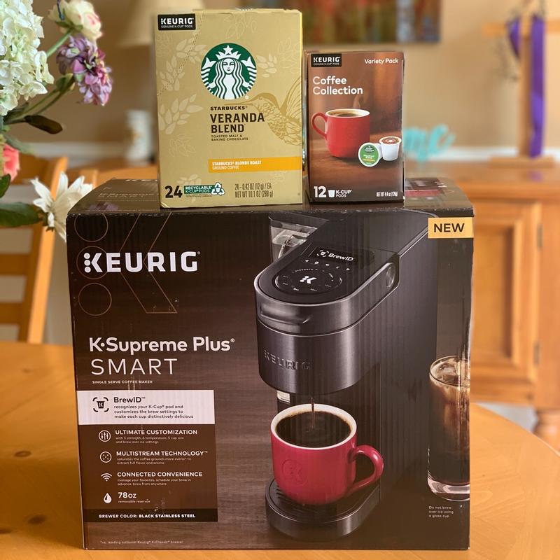 Keurig K40 Elite Brewing System Black Coffee Maker 6 Cups K Cup 3 Sizes