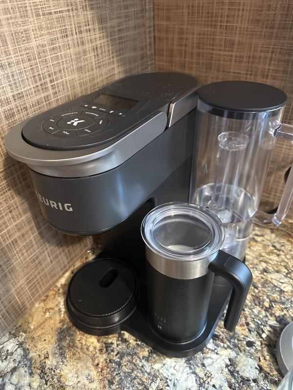 Keurig K-Cafe Special Edition Coffee Maker with Latte and Cappuccino  Functionality - Convenient Brewing - (Nickel) Bundle with Stainless Steel