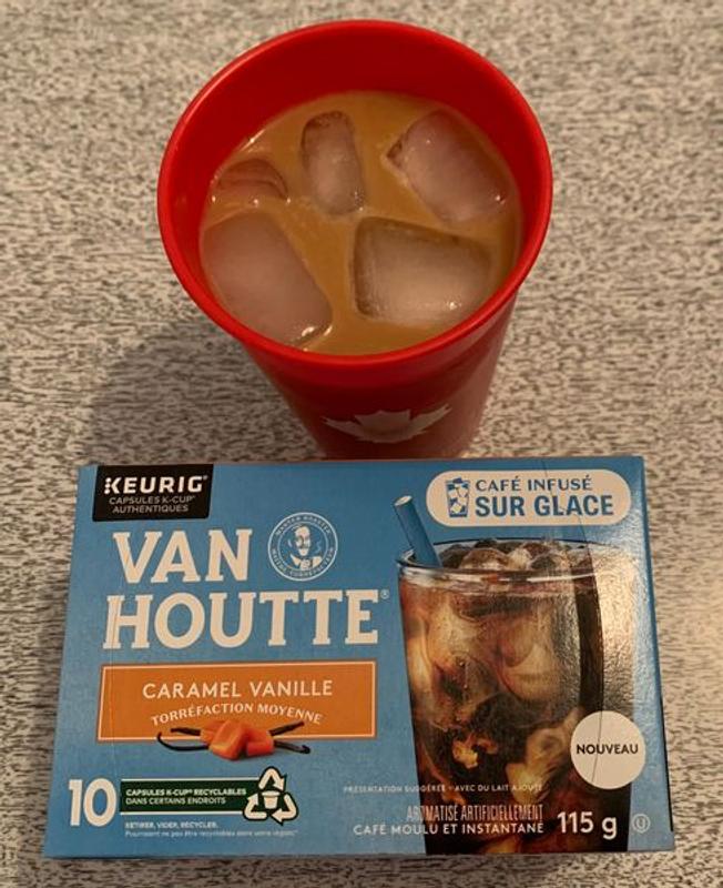 Van Houtte Brew over Ice Caramel Vanilla Medium Roast Coffee, 10 K