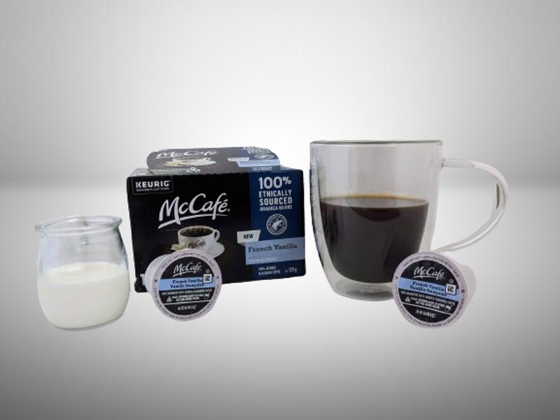 Treating myself to a cup of French Vanilla McCafe coffee