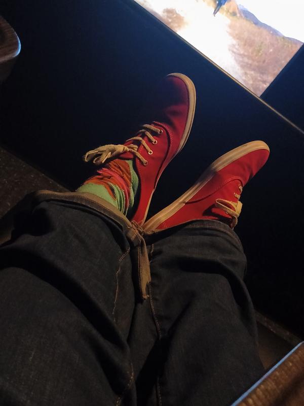 The pictures she sent me of her shoes.  She really loves them.